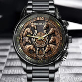 Time Spent in the Saddle is Never Wasted - Personalized Horse Watch